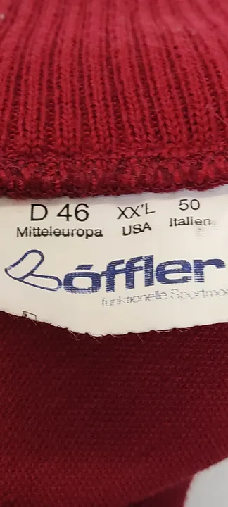 Löffler Damen Trainingsjacke rot Gr. 46 Vintage - Bild 2