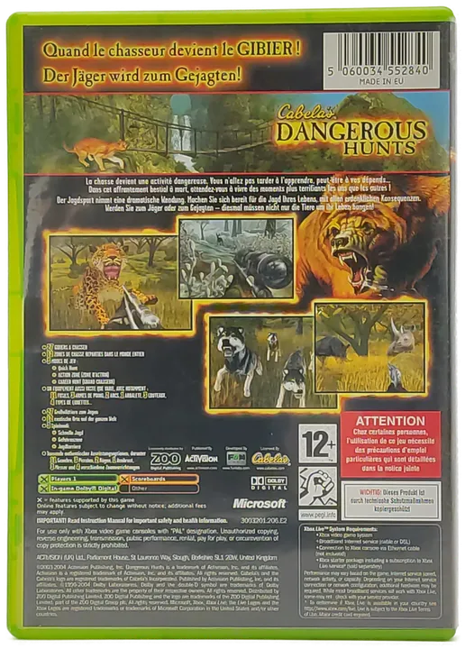 XBOX Cabela´s Dangerous Hunts - Bild 2