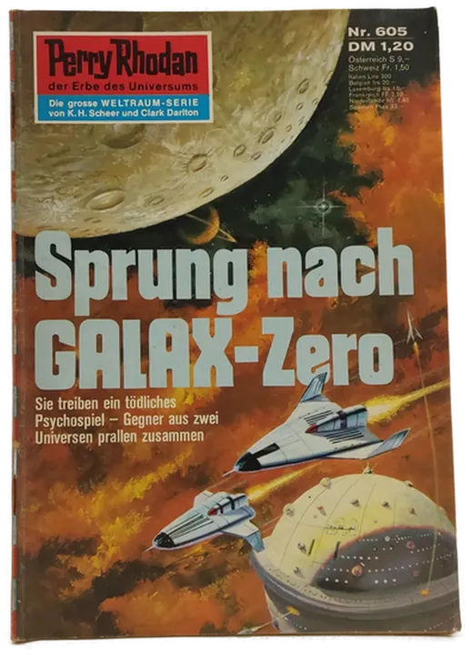 Romanheft Perry Rhodan Sprung nach GALAX-Zero Erstauflage Nr.605 - Bild 1