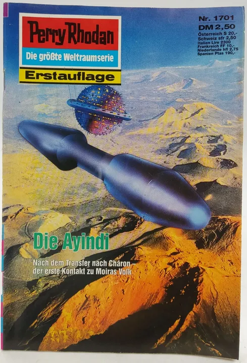  Romanheft Perry Rhodan Die Ayindi Erstauflage Nr.1701 - Bild 2