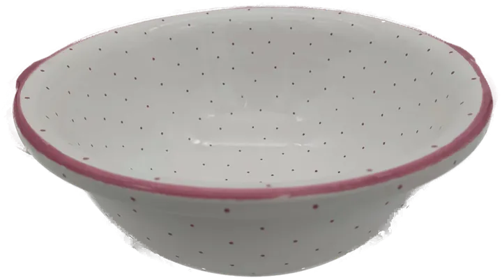 Gmundner Keramik Schüssel rosa Tupfen Durchmesser: 27 cm - Bild 1