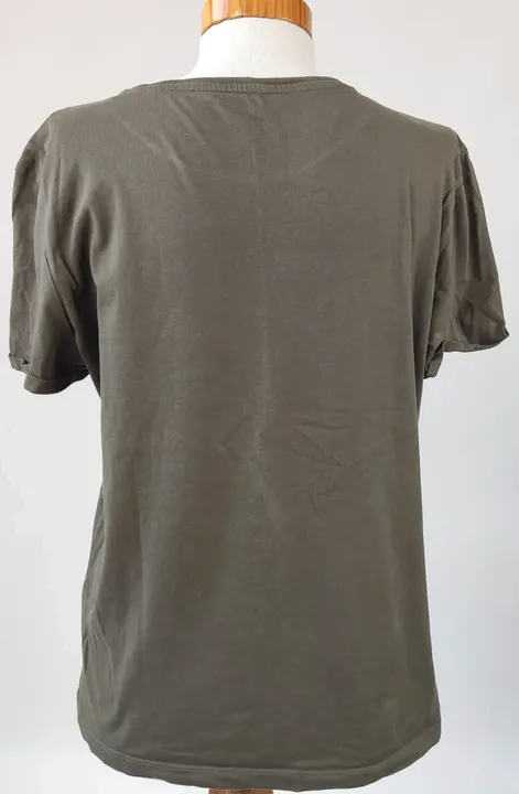 Tom Tailor Damen T-Shirt grün mit Muster Gr. M  - Bild 4
