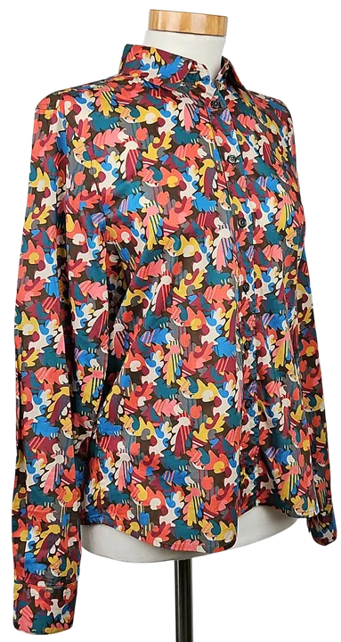 Dantendorfer Damen Leinen Bluse, multicolor - Gr. XS  - Bild 3