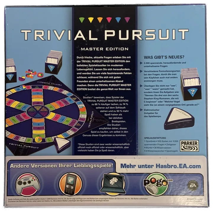 TRIVIAL PURSUIT - Master Edition - Hasbro  - Bild 2