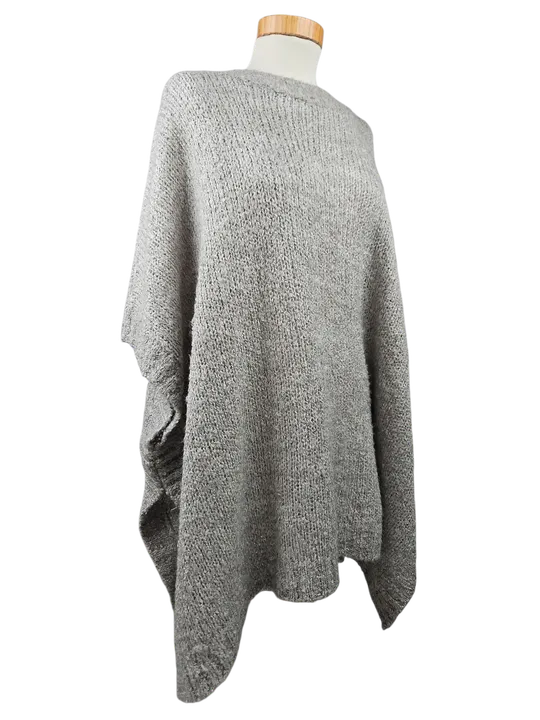 Jacqueline de Yong Damen Poncho, grau - Gr. one size - Bild 2