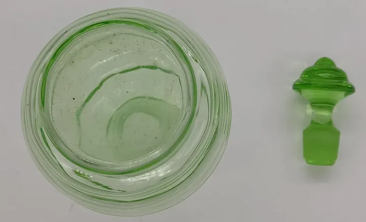 Glas Flasche mit Stöpsel Grün ca 16cm Öl/Essig  - Bild 6