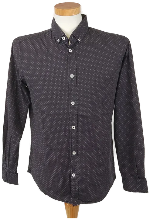 Tom Tailor Herrenhemd - Gr. S grau mit Muster - Bild 1