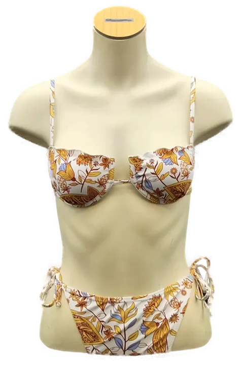 SHEIN Bikini mit floralem Muster Gr. XS - Bild 1