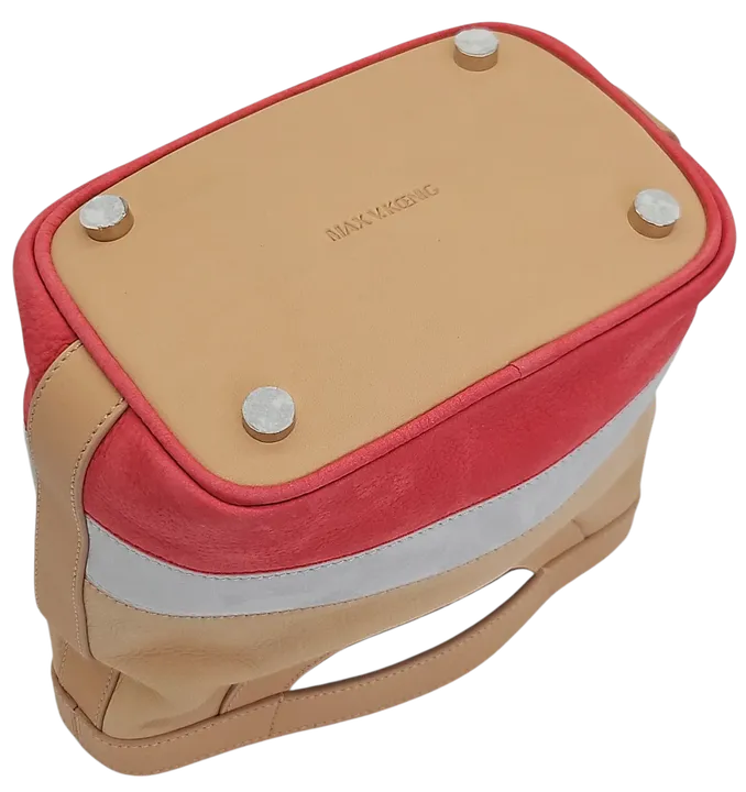 Max V. Koenig Damen Handtasche, beige/grau/pink- klein - Bild 4