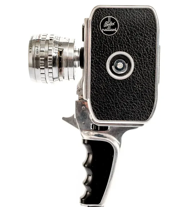 Paillard Bolex C8S 8mm Filmkamera mit Elgeet Synchronex 8 Objektiv - Bild 4