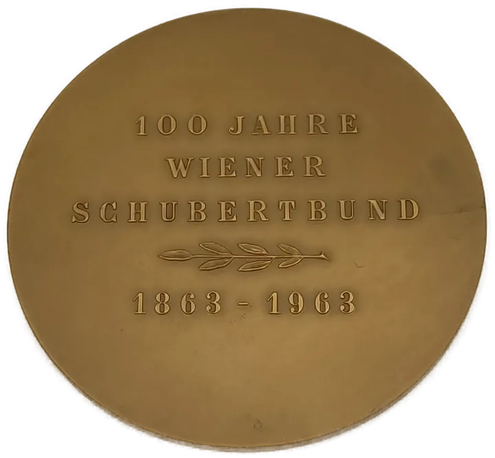 Medaille 100 Jahre Schuberbund aus dem Jahr 1963 - Bild 2