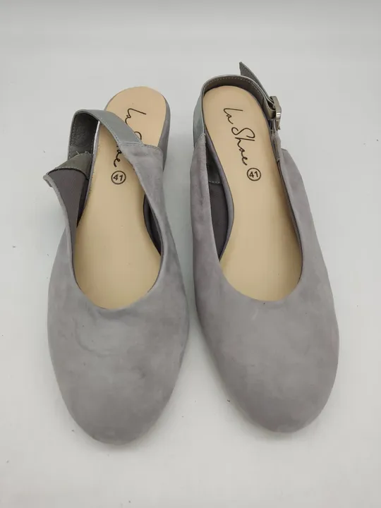 La Shoe Damenschuhe, grau, Größe: 41 - Bild 4