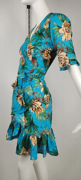 Sommer-Wickelkleid mit floralem Muster - Größe EUR 36 - Bild 3