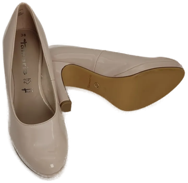 Tamaris Pumps in Lack-Optik, Echtes Leder, Altrosa - Bild 2