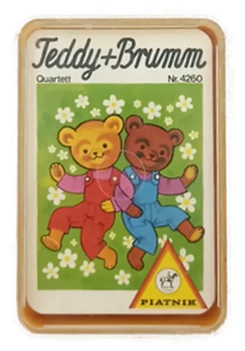 Teddy + Brumm Quartett - Vintage Kartenspiel - Bild 1