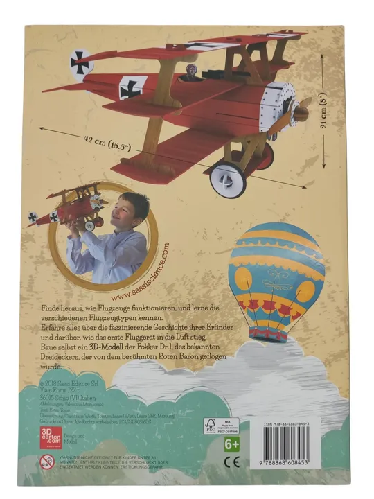 Bau dir ein Flugzeug 3D – Buch und 3D-Modell - Bild 4