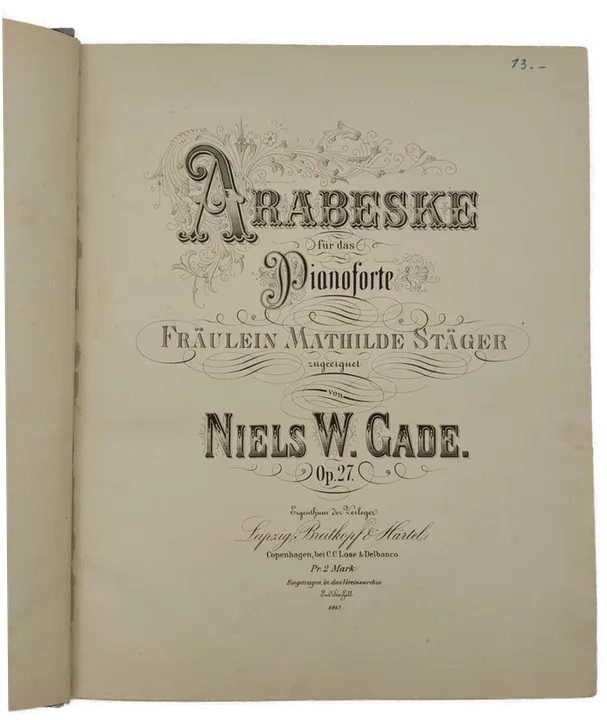 Notenbuch Klavier Niels Wilhem Gade - Bild 2