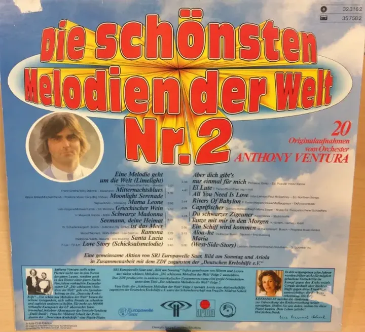 LP Schallplatte - Die schönsten Melodien der Welt Nr. 2 - Bild 2