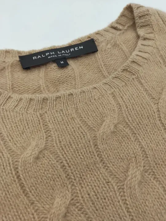 Ralph Lauren Damen Kaschmirpullover beige - Gr. M - Bild 4