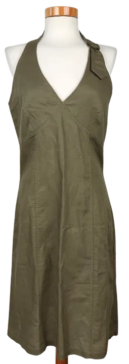 H&M Damen Midikleid, oliv - Gr. M  - Bild 1