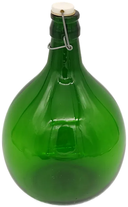 Grüne Vintage-Ballonflasche mit Bügelverschluss - 5 Liter - Bild 2