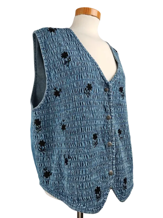 Lontrum Blues Damen Weste, blau - Gr. XL - Bild 3