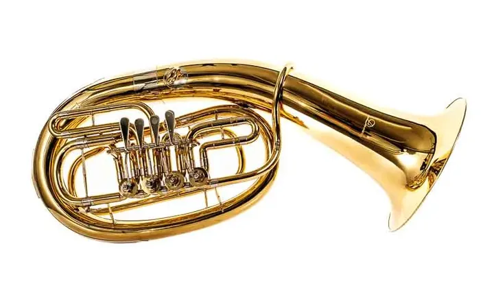 DIMAVERY Blechblasinstrument B-Bariton, gold mit Koffer Musik Horn - Bild 1