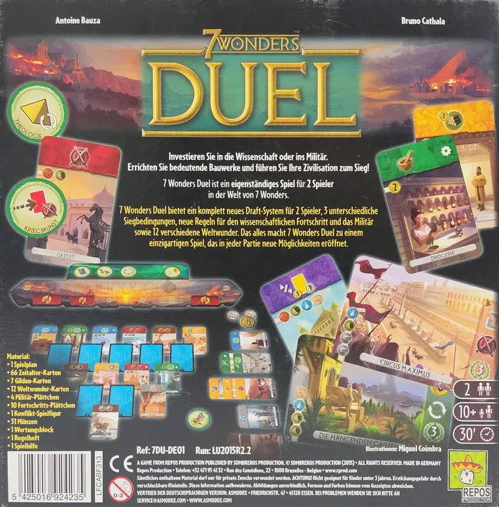 7 Wonders Duel - Gesellschaftsspiel - Repos Production  - Bild 2