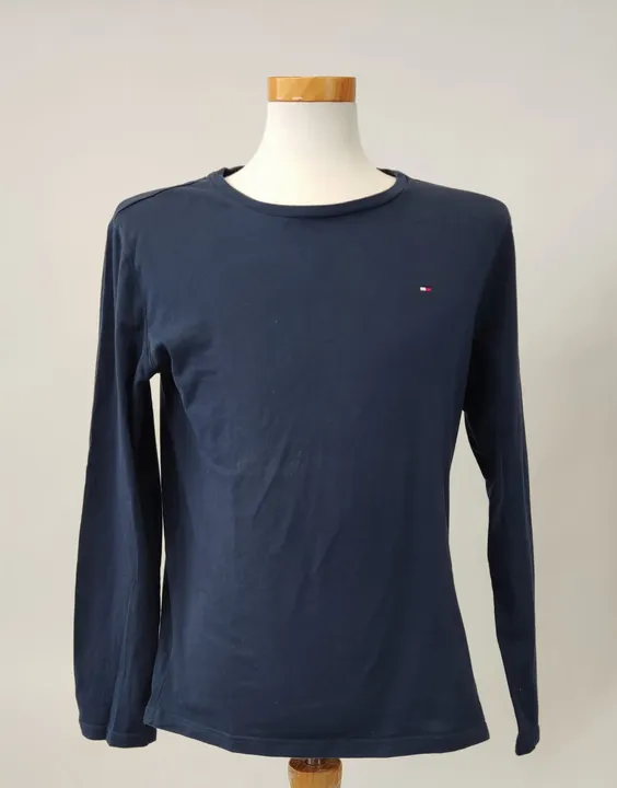 Tommy Hilfiger Herrenshirt Langarm blau - L - Bild 1