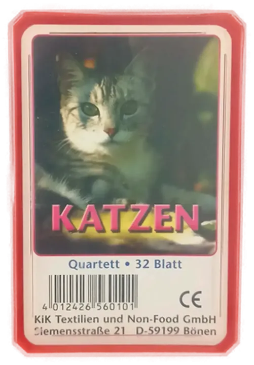 Katzen Quartett - Kartenspiel (32 Blatt) - Bild 1