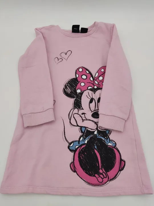 Minnie Mouse Kinder Sweater Kleid rosa Gr. 104 - Bild 4