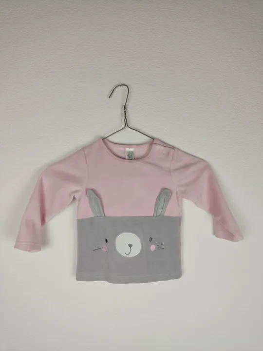 Baby Club Mädchen Langarmshirt rosa Samt - 86 - Bild 1