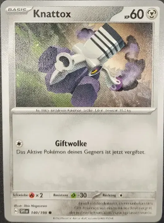 Pokémon Sammelkarte Basis Knattox - Bild 1