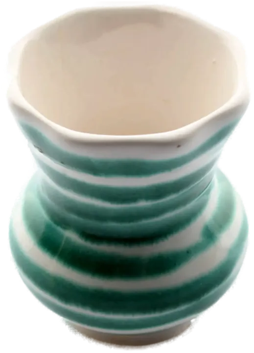 Gmundner Keramik Mini-Vase | Grün geflammt | Handgefertigt  - Bild 2