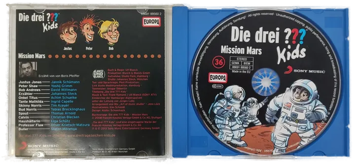 CD Die drei ??? Kids - Mission Mars, Hörspiel - Bild 3