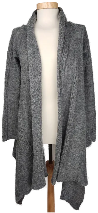 Benetton Damen Longjacke grau melè - S/36 - Bild 1