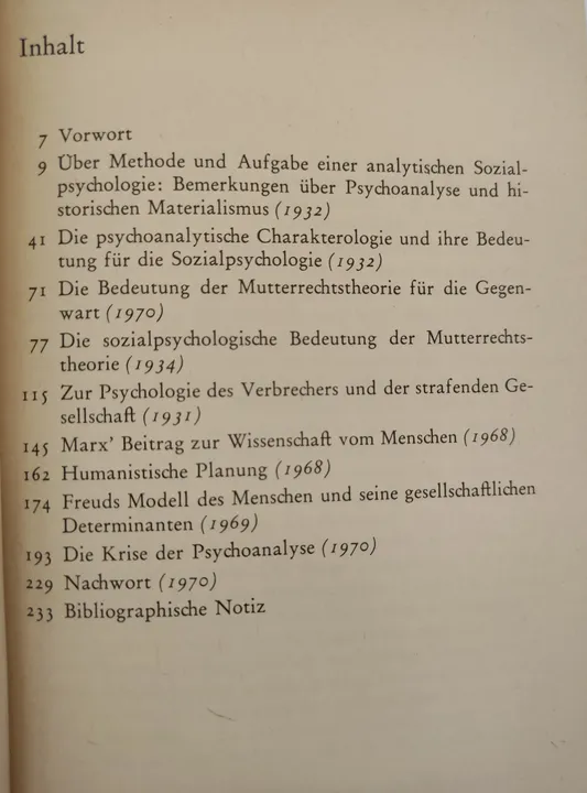 Analytische Sozialpsychologie und Gesellschaftstheorie - Erich Fromm  - Bild 2