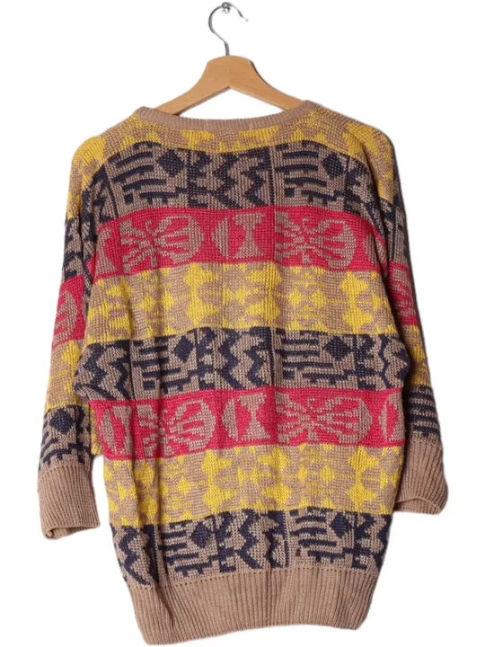 Babäm! - Malina Wong Vintage Damen Pullover, multicolor - Gr. L - Bild 2