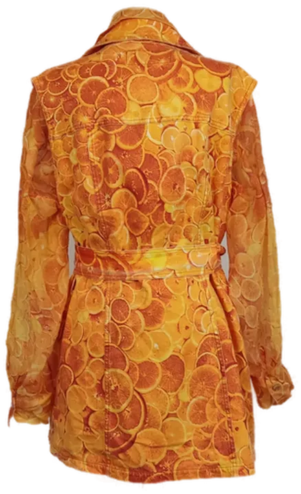Roberto Cavalli Damen Set(Bluse+Weste+Gürtel) orange Gr. M - Bild 2