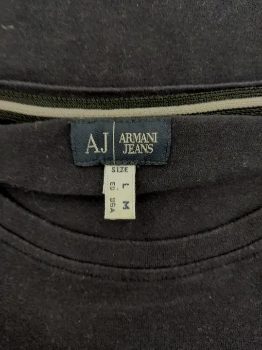 Armani Jeans Herren Shirt langarm schwarz Gr. EU L - Bild 3