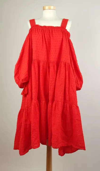 H&M Damen Sommerkleid rot - 40  - Bild 4