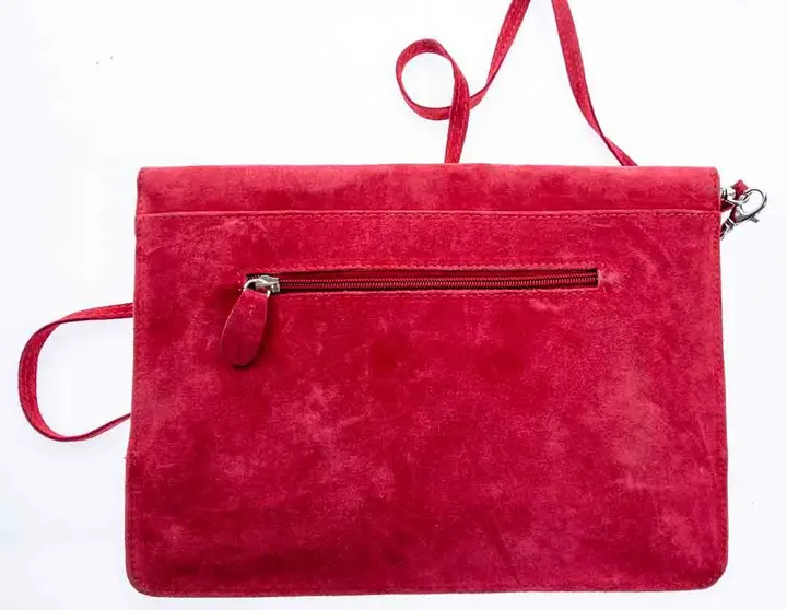 Leidiroo Lederhandtasche in rot - Made in Italy - Bild 3