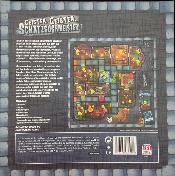 Geister, Geister, Schatzsuchmeister - Gesellschaftsspiel, Mattel Games  - Bild 2