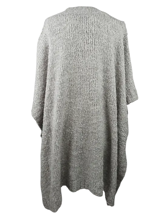 Jacqueline de Yong Damen Poncho, grau - Gr. one size - Bild 3