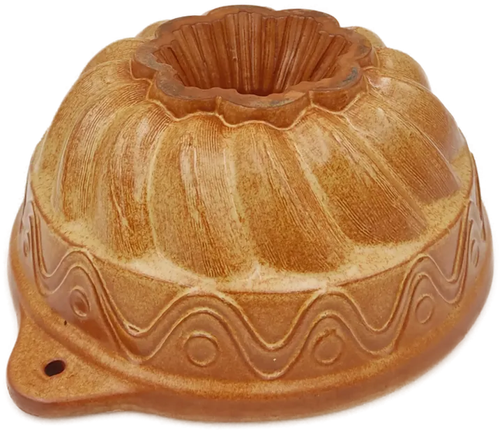 Guglhupfform aus Keramik braun  - Bild 1