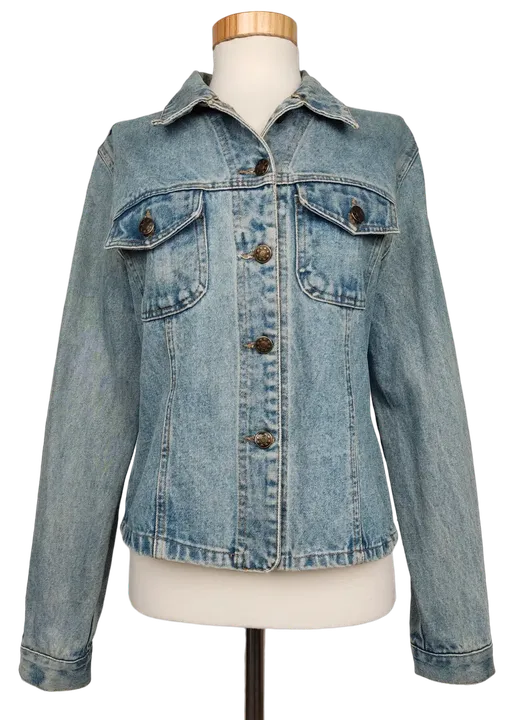 Guoxi Clothing Factory Damen Jeansjacke, blau - Gr. L  - Bild 4