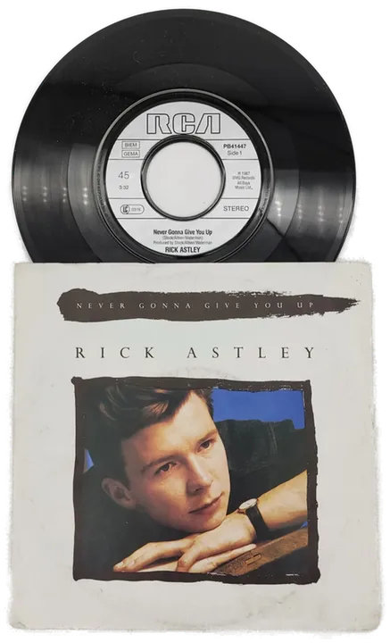 Rick Astley Vinyl Schallplatte - Never Gona Give You Up  - Bild 3