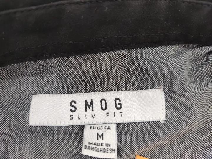 SMOG Herrenhemd schwarz - M (Slim fit) - Bild 4