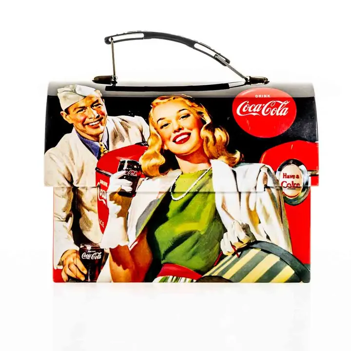 Coca Cola TIN BOX kleine Retro Lunch Box - Bild 1