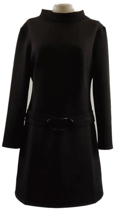 Schwarzes Minikleid in sehr guter Qualität, Größe EUR 38, Herbst - Bild 1